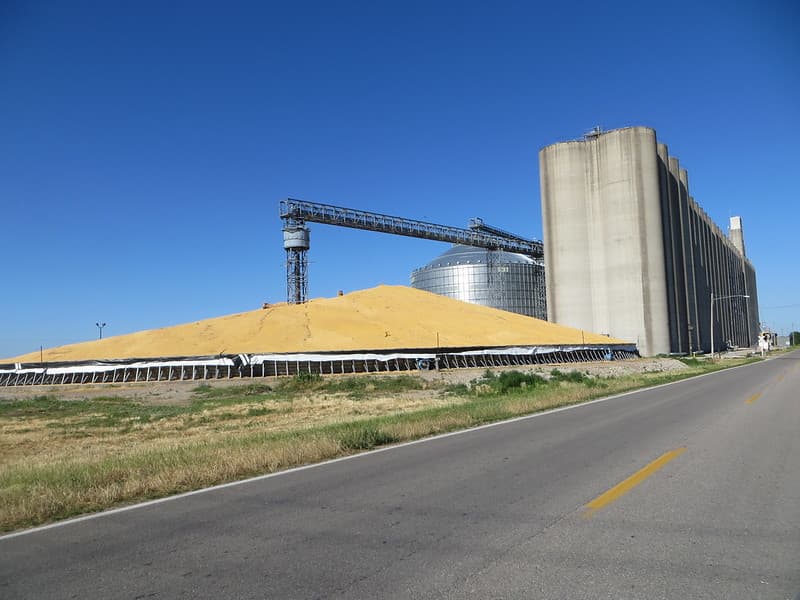 Grain silo fremont Nebraska